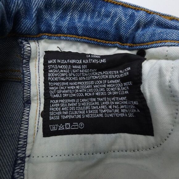 NEW Denim x Alexander Wang WANG 001 Slim Fit Jeans Light Denim 90s Y2k Grunge 25 - Picture 7 of 7